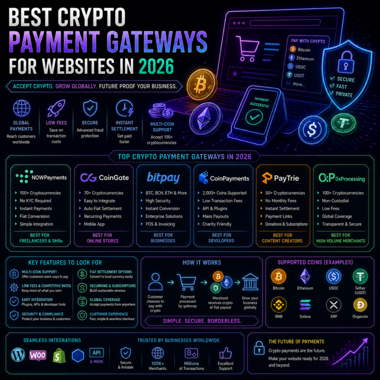 how to accept crypto payments on website