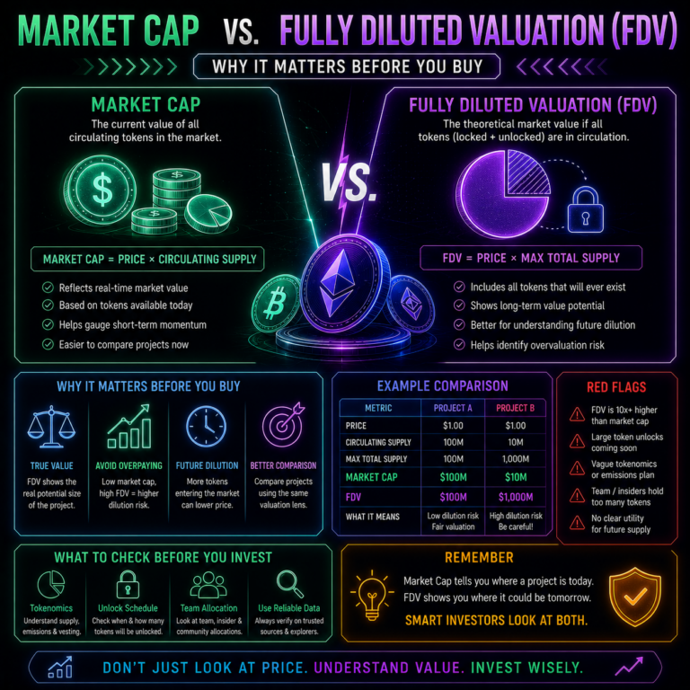 market cap vs fully diluted valuation crypto